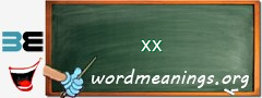 WordMeaning blackboard for xx